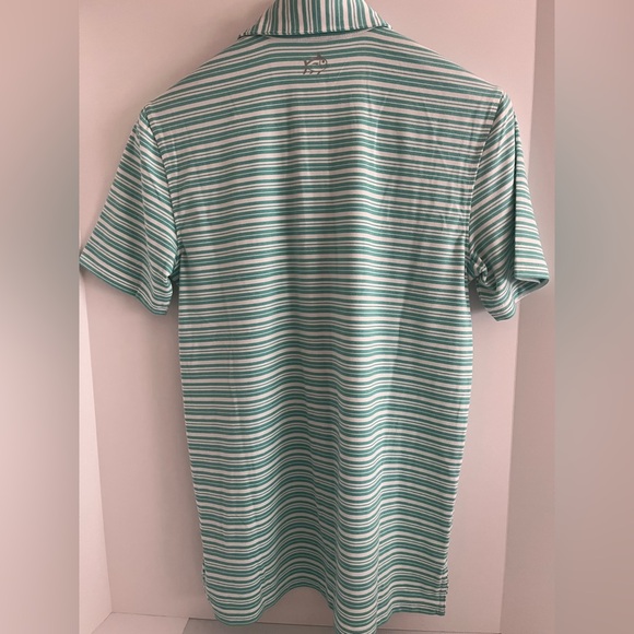 Southern Tide Short Sleeve Soft Knitted Horizontal Stripe Polo Top - Picture 10 of 16